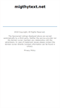Mobile Screenshot of migthytext.net